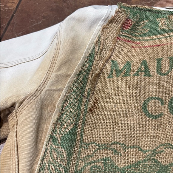 Vintage Carhartt upcycled with burlap coffee sack - Picture 7 of 11